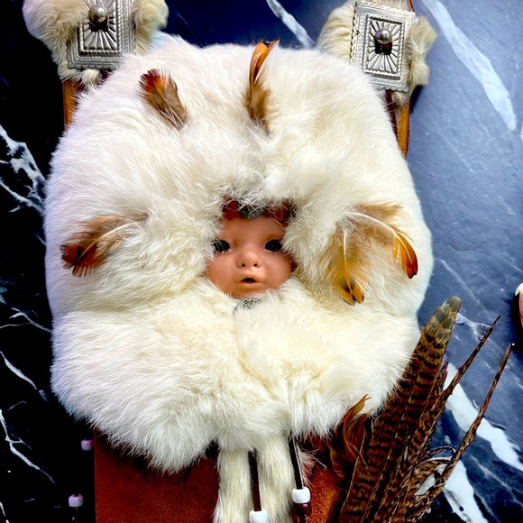 Vintage Native American Papoose Cradleboard - Picture 1 of 2